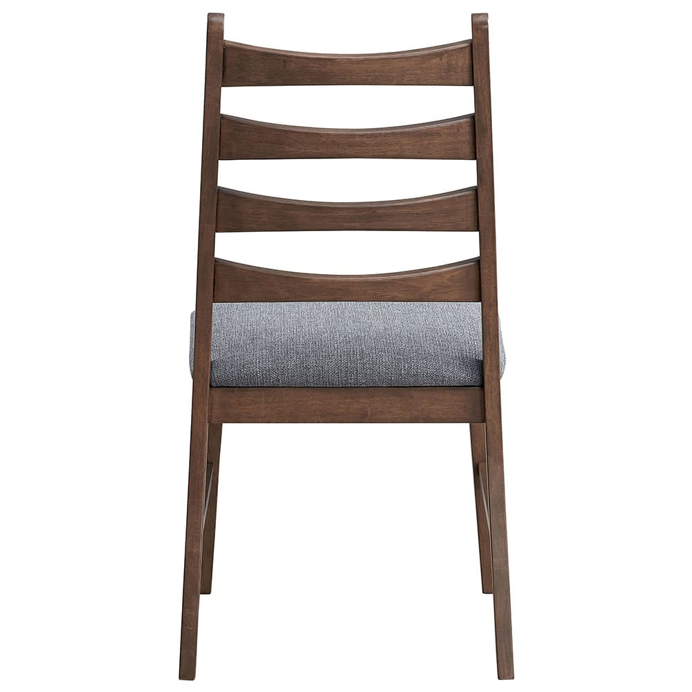 ACME Furniture - Mayah - Side Chair (Set of 2) - Dark Gray Linen & Walnut  - DN04172 view 4