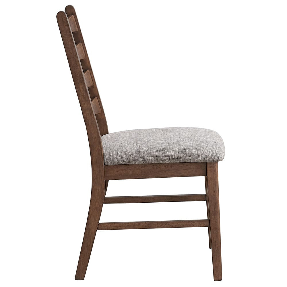 ACME Furniture - Mayah - Side Chair (Set of 2) - Gray Linen & Walnut  - DN04171 view 3