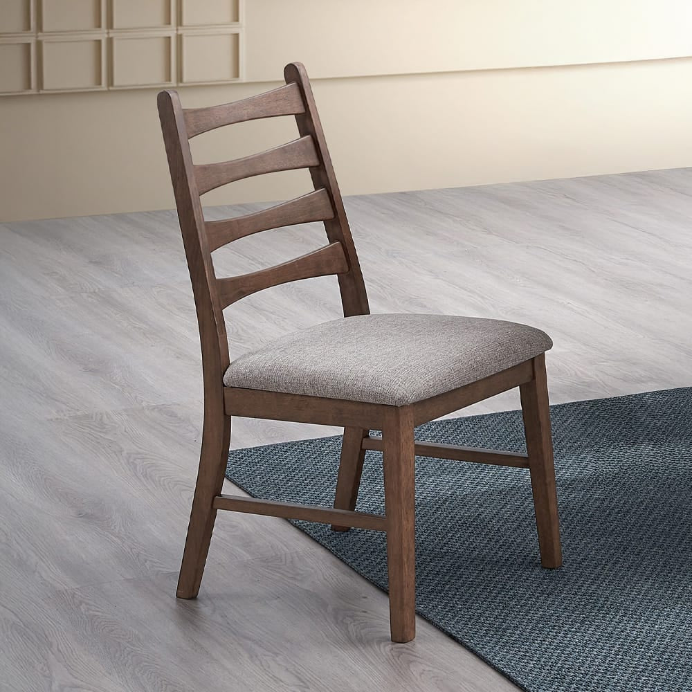 ACME Furniture - Mayah - Side Chair (Set of 2) - Gray Linen & Walnut  - DN04171 view 5