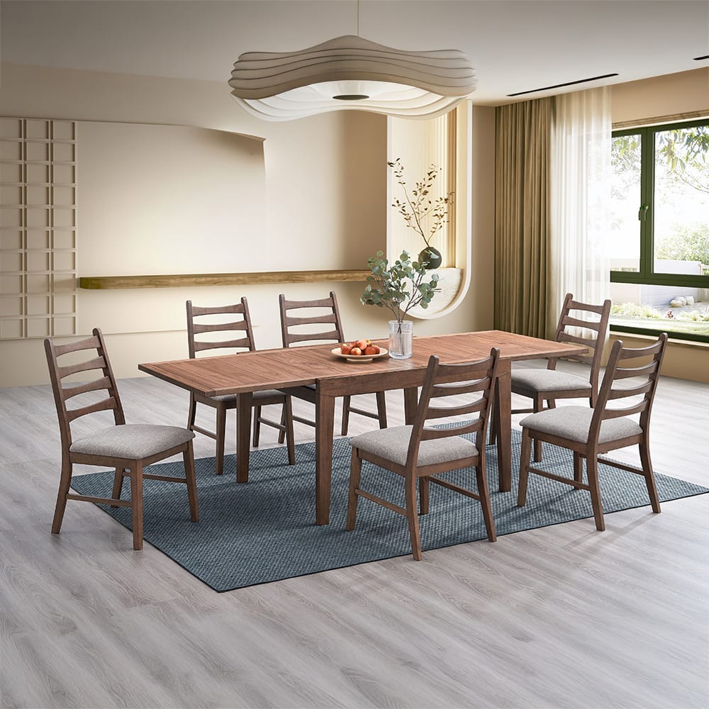 ACME Furniture - Mayah - Side Chair (Set of 2) - Gray Linen & Walnut  - DN04171 view 6