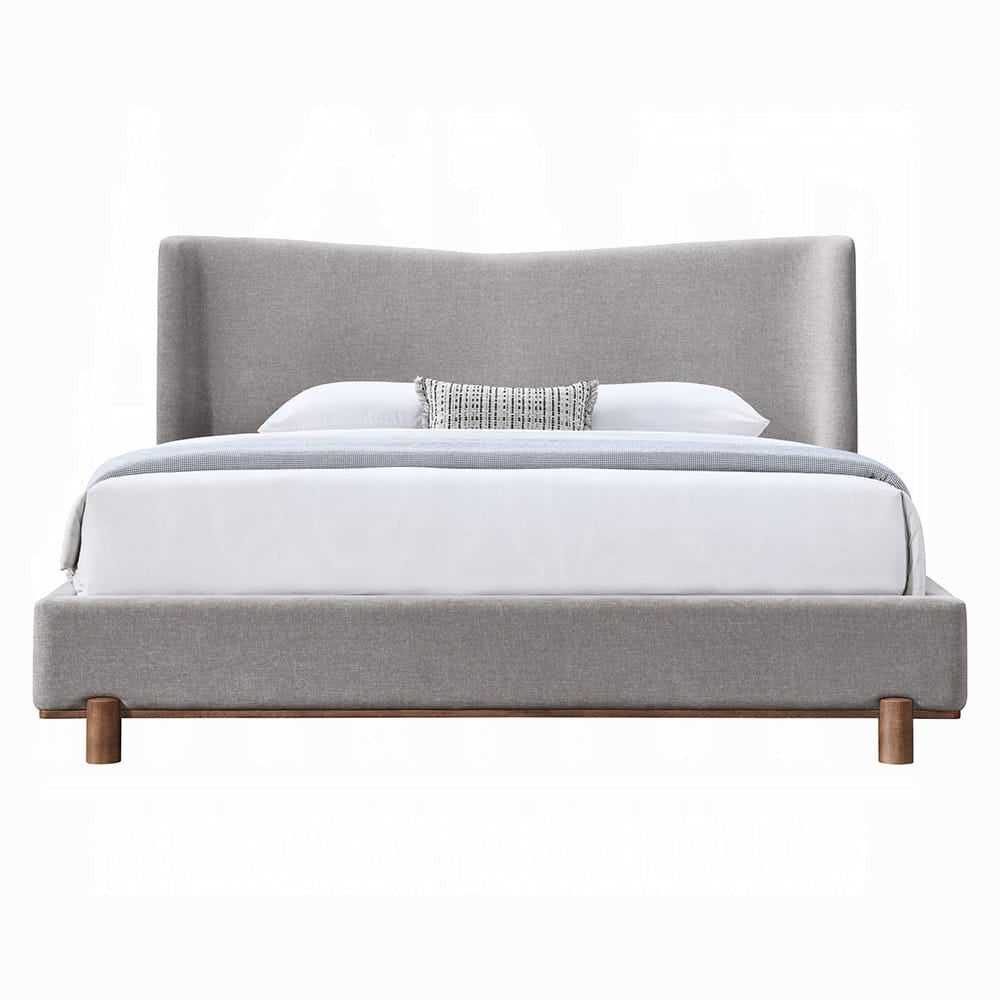 ACME Furniture - Melbourne - Eastern King Bed  - Gray Chenille - BD05841EK view 2