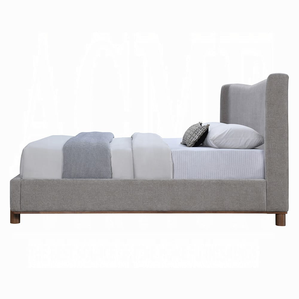 ACME Furniture - Melbourne - Eastern King Bed  - Gray Chenille - BD05841EK view 3