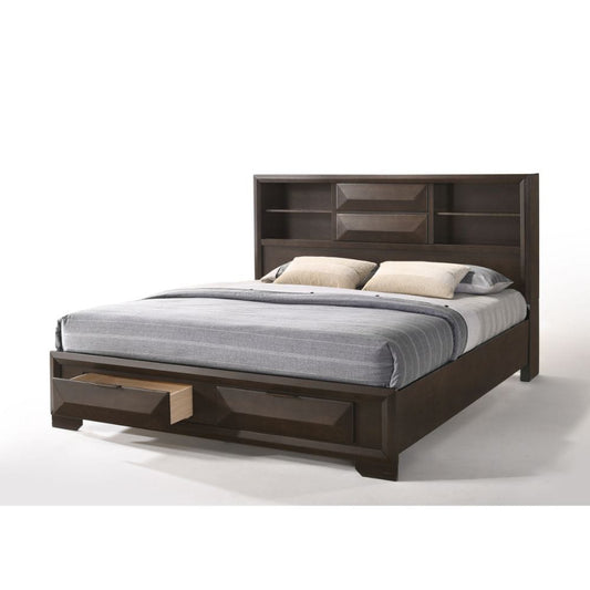 ACME Furniture - Merveille - Eastern King Bed w/Storage - Espresso - 22867EK view 2