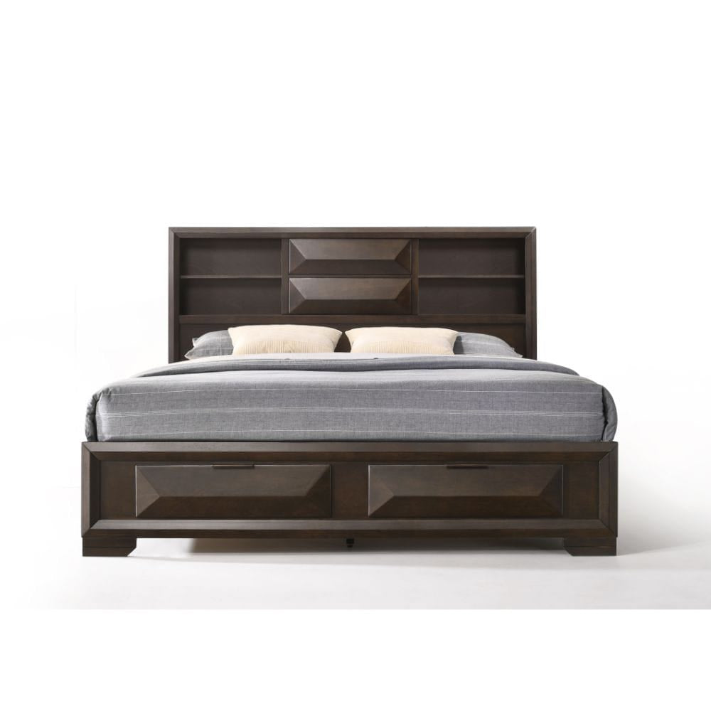 ACME Furniture - Merveille - Eastern King Bed w/Storage - Espresso - 22867EK view 3