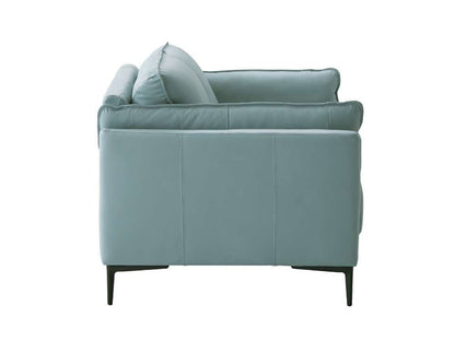 ACME Furniture - Mesut Loveseat - Light Blue Top Grain Leather & Black - LV02388 veiw 3