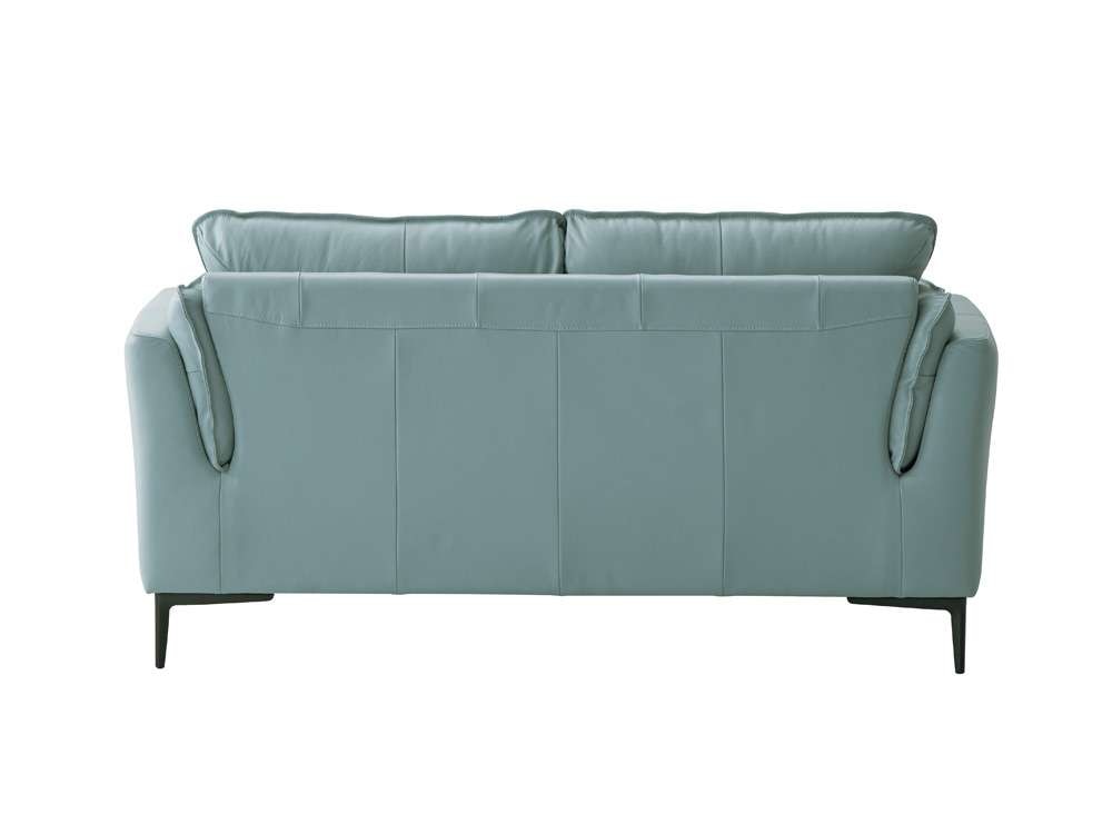 ACME Furniture - Mesut Loveseat - Light Blue Top Grain Leather & Black - LV02388 veiw 4