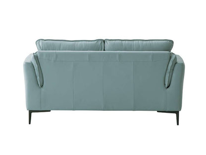 ACME Furniture - Mesut Loveseat - Light Blue Top Grain Leather & Black - LV02388 veiw 4