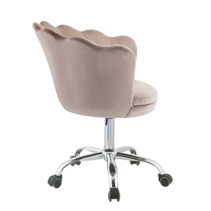 ACME Furniture - Micco - Office Chair - Rose Quartz Velvet & Chrome - 92938 view 3