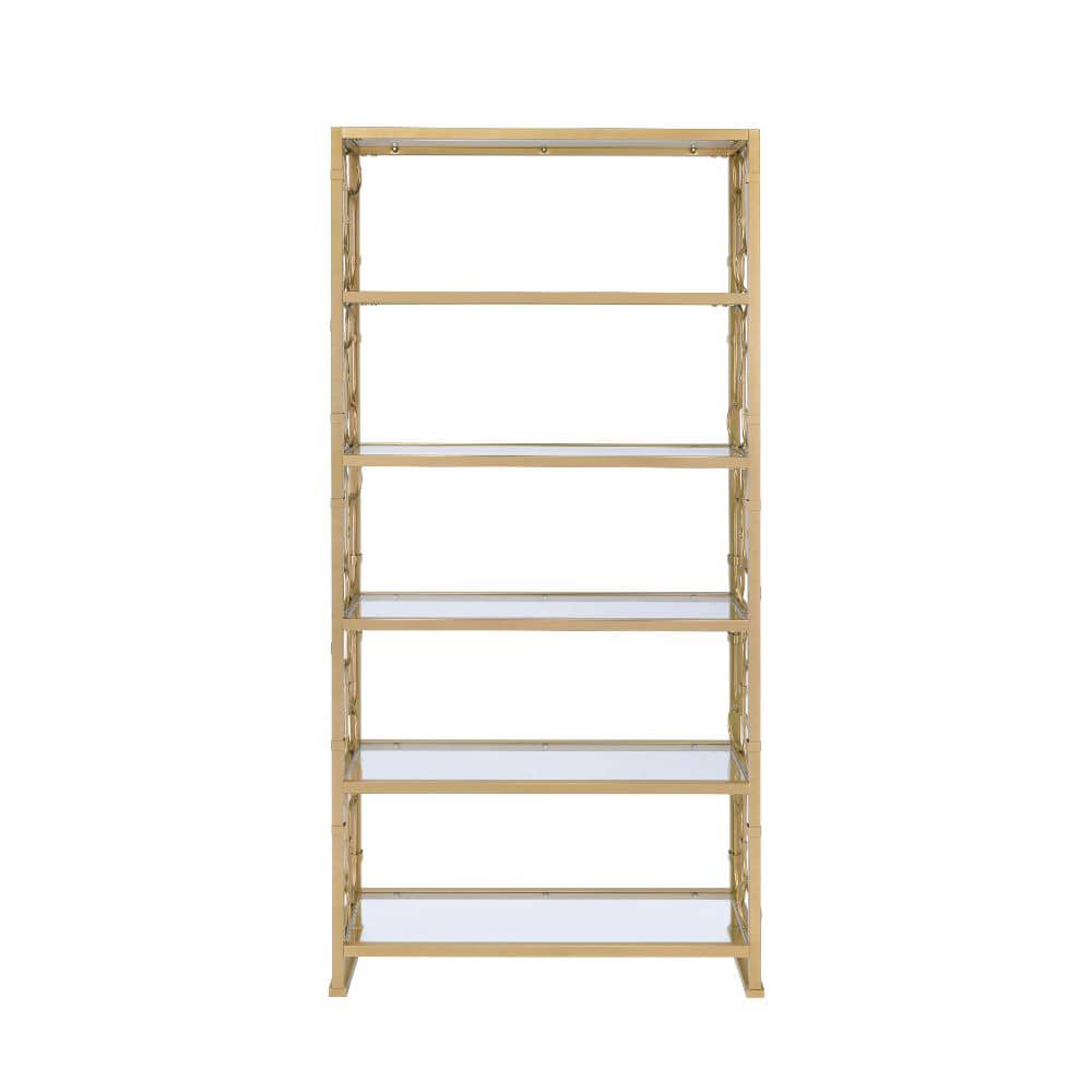 ACME Furniture - Milavera - Bookshelf - Gold & Clear Glass - 92470 view 2