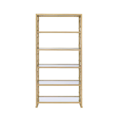 ACME Furniture - Milavera - Bookshelf - Gold & Clear Glass - 92470 view 2