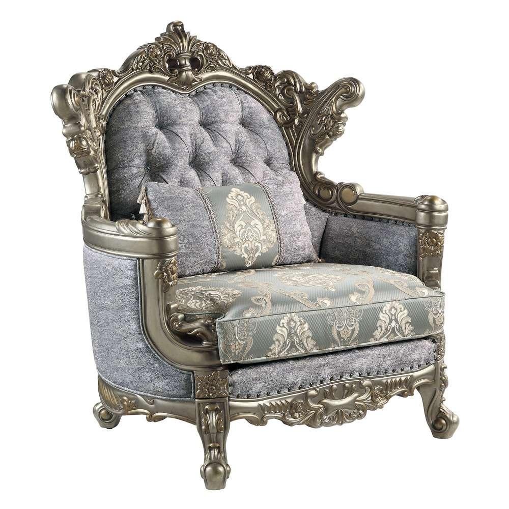 ACME Furniture - Miliani Chair w/Pillow - Antique Bronze - LV01782 veiw 1