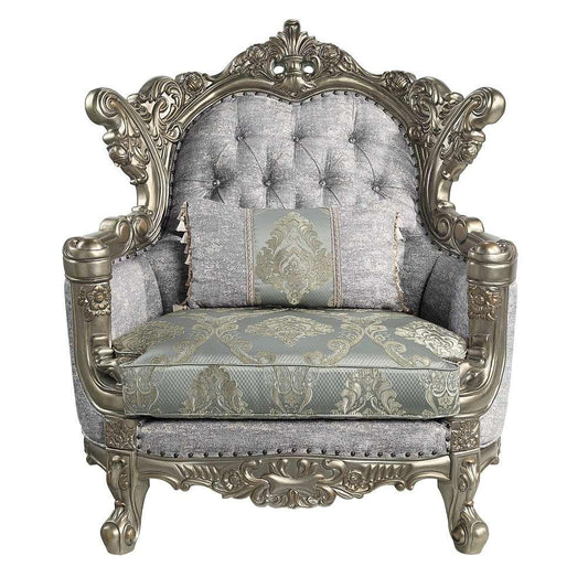 ACME Furniture - Miliani Chair w/Pillow - Antique Bronze - LV01782 veiw 2