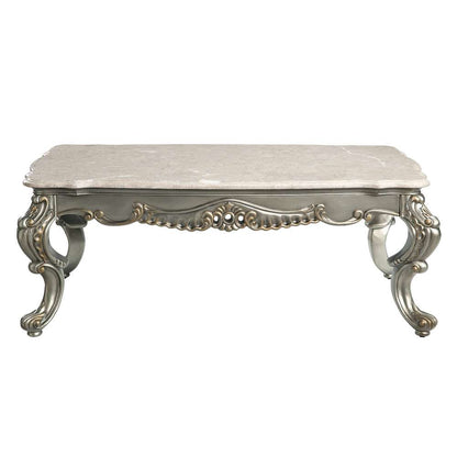 ACME Furniture - Miliani Coffee Table - Natural Marble & Antique Bronze - LV01783 veiw 2