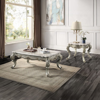 ACME Furniture - Miliani Coffee Table - Natural Marble & Antique Bronze - LV01783 view 6