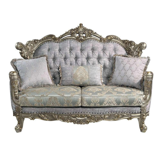 ACME Furniture - Miliani Loveseat w/3 Pillows - Antique Bronze - LV01781 veiw 2