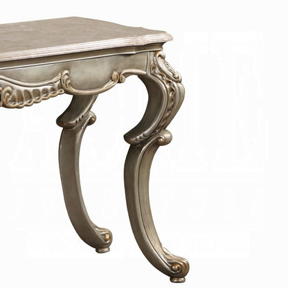ACME Furniture - Miliani Sofa Table - Natural Marble & Antique Bronze - LV01785 view 5