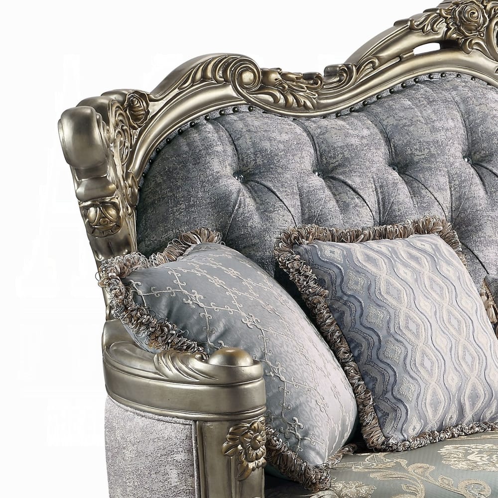 ACME Furniture - Miliani Sofa w/5 Pillows - Antique Bronze - LV01780 view 4
