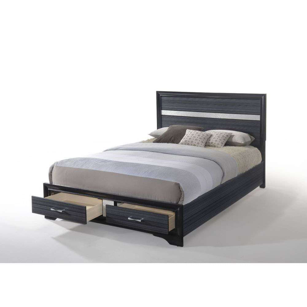 ACME Furniture - Naima Eastern King Bed w/Storage - 25897EK view 2