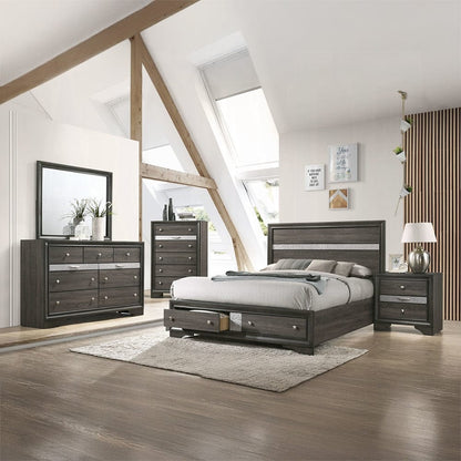 ACME Furniture - Naima Eastern King Bed w/Storage - 25967EK view 4