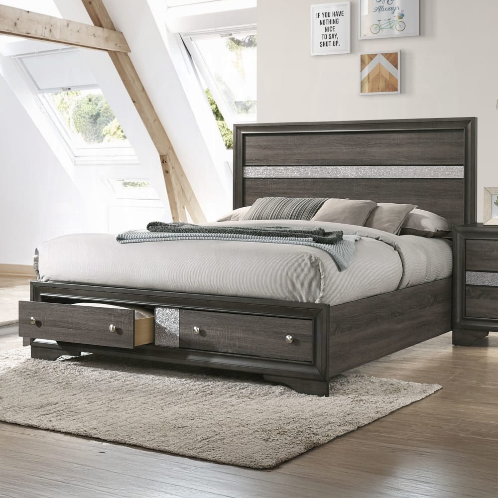 ACME Furniture - Naima Eastern King Bed w/Storage - 25967EK view 5