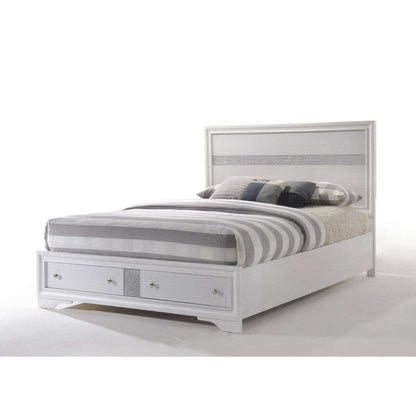 ACME Furniture - Naima Eastern King Bed w/Storage - White - 25767EK view 1
