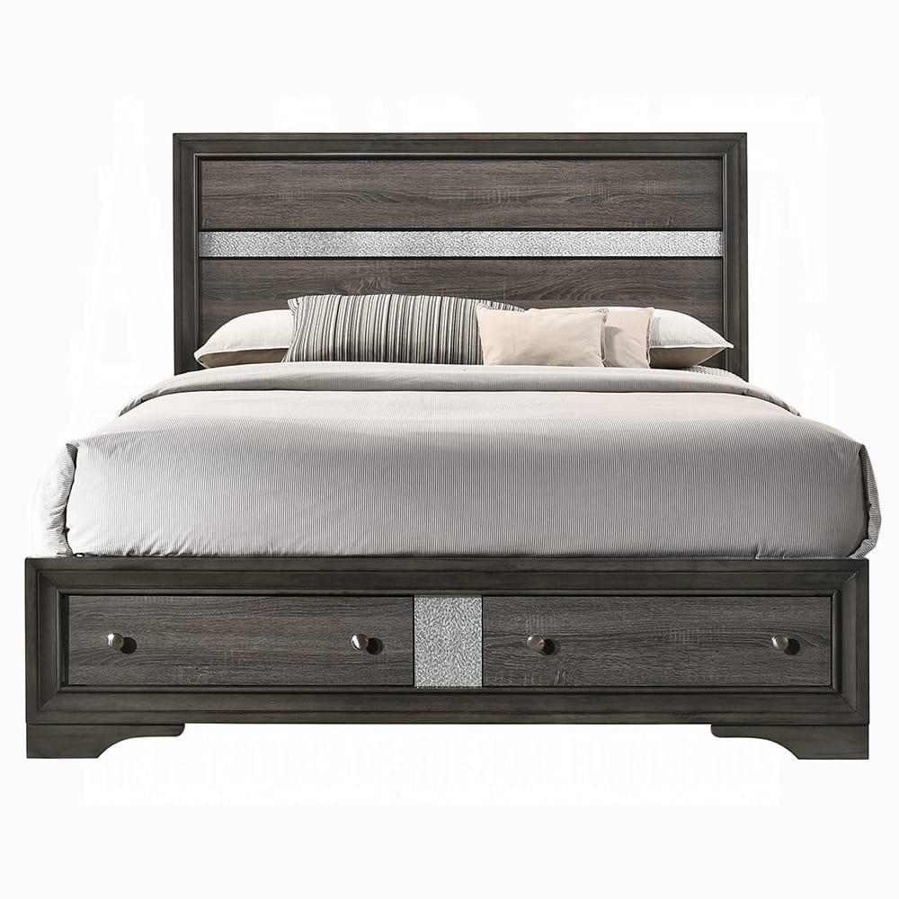 ACME Furniture - Naima Queen Bed w/Storage - 25970Q view 3