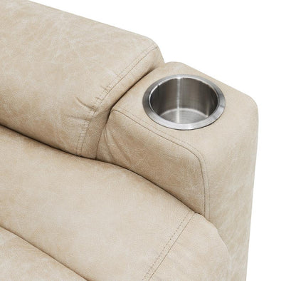 ACME Furniture - Nairi Power Recliner w/Lift, Heating & Massage - Ivory Leather Aire - LV02995 veiw 3