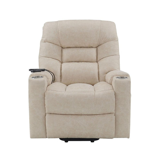 ACME Furniture - Nairi Power Recliner w/Lift, Heating & Massage - Ivory Leather Aire - LV02995 veiw 9