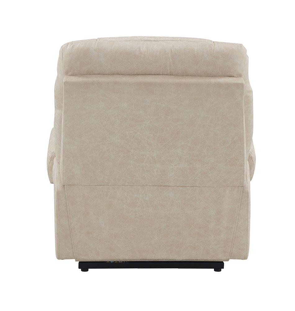 ACME Furniture - Nairi Power Recliner w/Lift, Heating & Massage - Ivory Leather Aire - LV02995 veiw 11