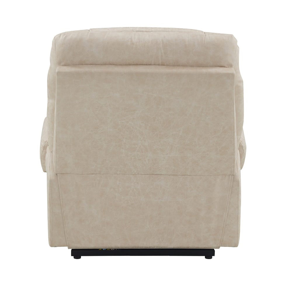 ACME Furniture - Nairi - Power Recliner w/Lift, Heating & Massage - Ivory Polished Microfiber - LV02995A view 5