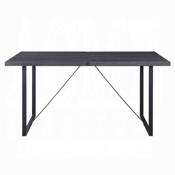 ACME Furniture - Nakula Dining Table - Gray Oak & Black - DN00447 veiw 2