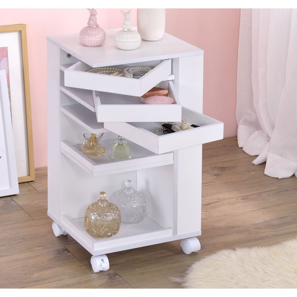 ACME Furniture - Nariah - Storage Cart - White - 97217 view 2