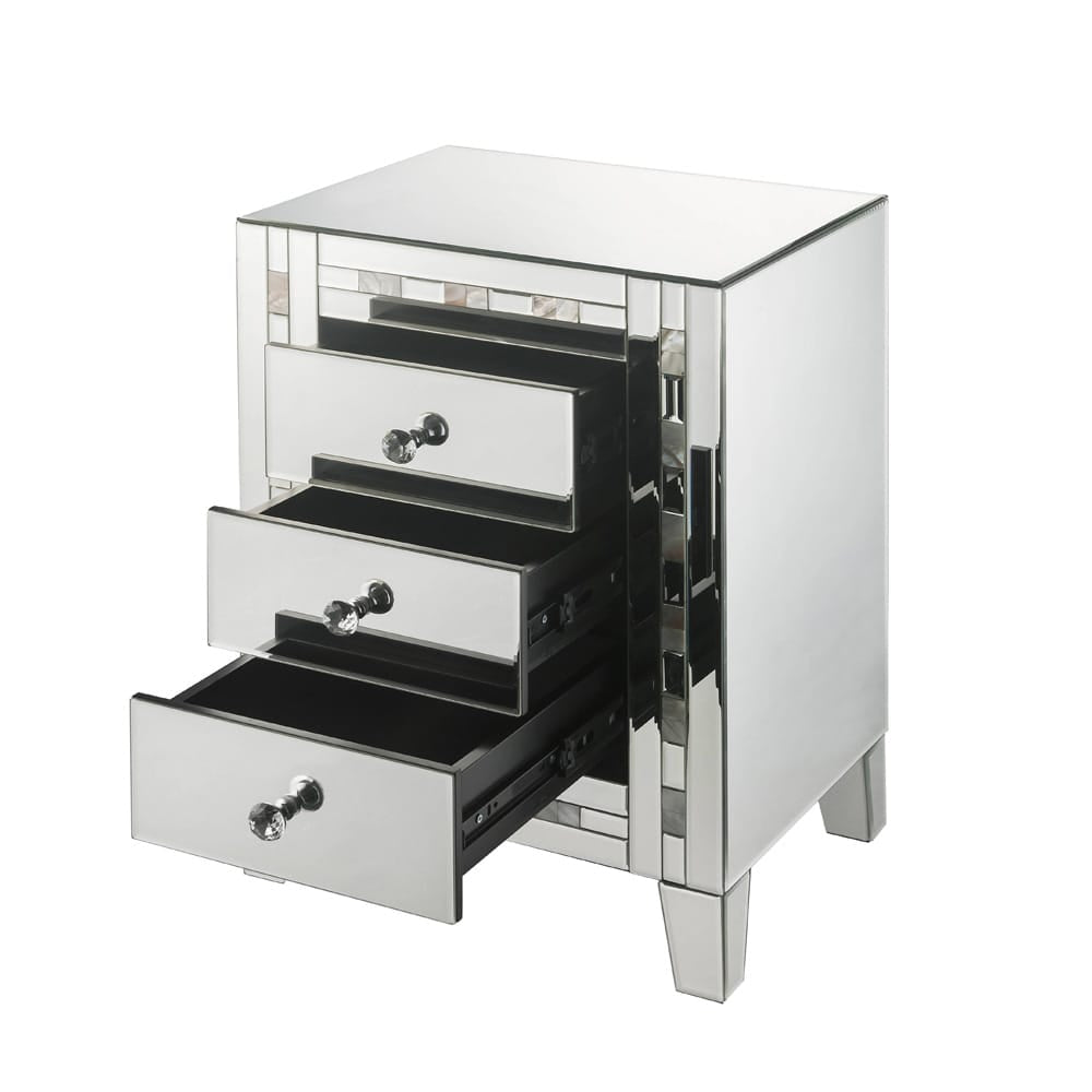 ACME Furniture - Nasa - Accent Table - Mirrored & Mother Pearl - 97676 view 3