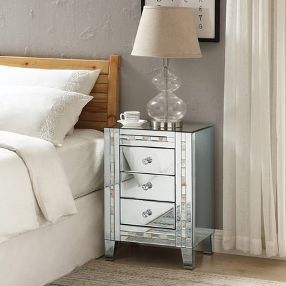 ACME Furniture - Nasa - Accent Table - Mirrored & Mother Pearl - 97676 view 4