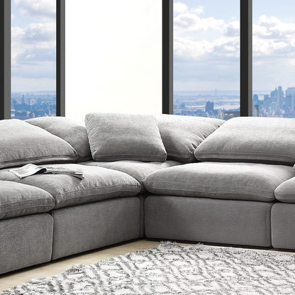 ACME Furniture - Naveen - Modular - Wedge w/Pillow - Gray Linen - LV55141 view 6