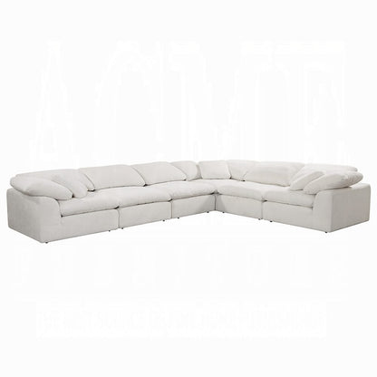 ACME Furniture - Naveen - Modular - Wedge w/Pillow - Ivory Linen - LV55131 view 2