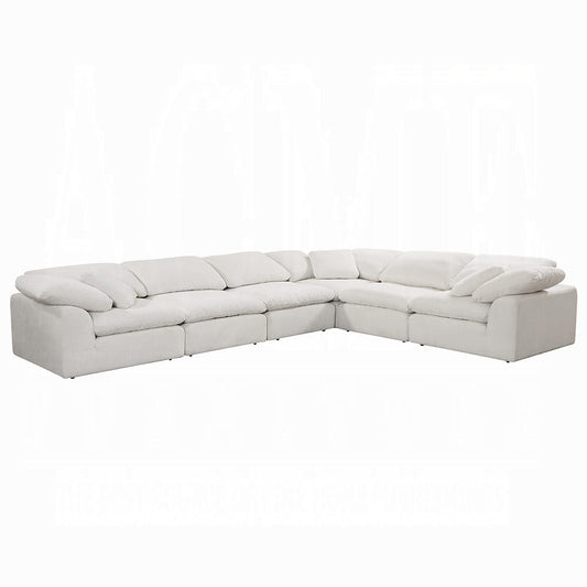 ACME Furniture - Naveen - Modular - Wedge w/Pillow - Ivory Linen - LV55131 view 2