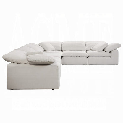 ACME Furniture - Naveen - Modular - Wedge w/Pillow - Ivory Linen - LV55131 view 3