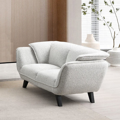 ACME Furniture - Nayeli Loveseat - Light Gray Boucle - LV04201 view 5
