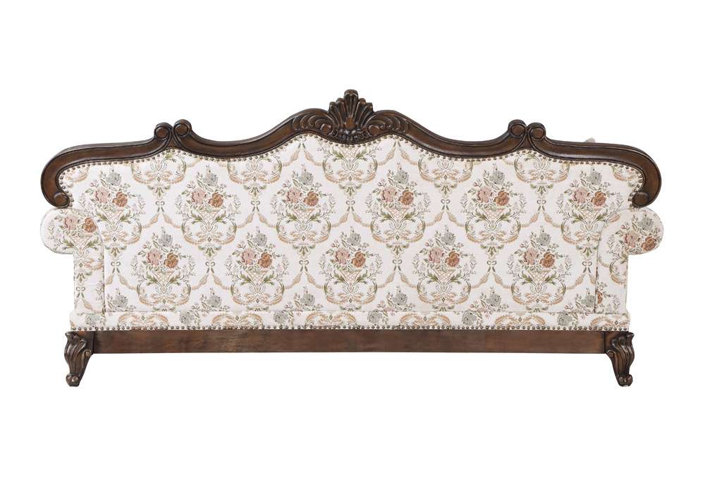 ACME Furniture - Nayla Sofa w/4 Pillows - Pattern & Walnut - LV01273 veiw 3