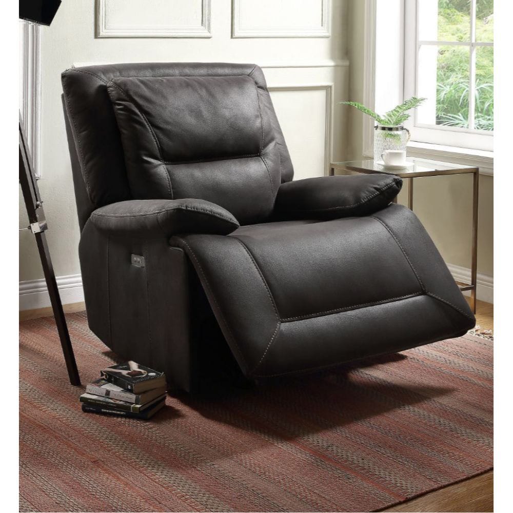 ACME Furniture - Neely - Glider Power Motion Recliner - Charcoal Fabric - 59456 view 2