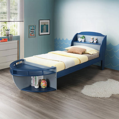 ACME Furniture - Neptune II - Twin Bed - Gray & Navy - 30620AT view 3