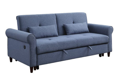 ACME Furniture - Nichelle - Sofa w/Sleeper - Blue Fabric - 55565 view 1