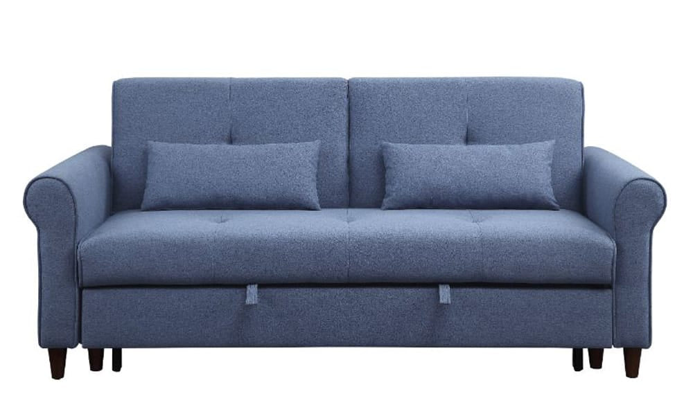 ACME Furniture - Nichelle - Sofa w/Sleeper - Blue Fabric - 55565 view 2