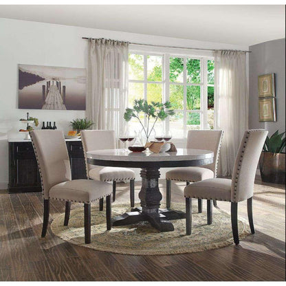ACME Furniture - Nolan Dining Table w/Pedestal - 72845 view 4
