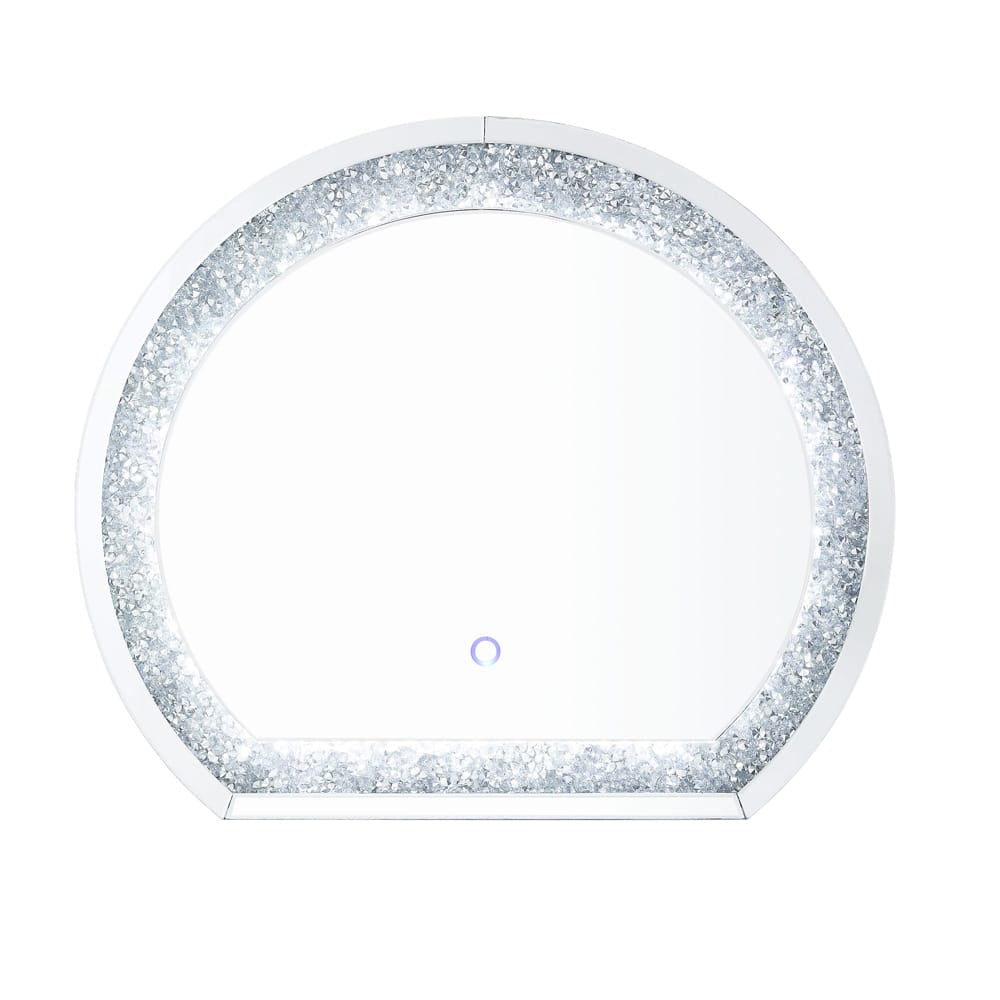 ACME Furniture - Noralie - Accent Mirror - LED, Mirrored & Faux Diamonds - 97804 view 2