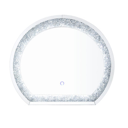 ACME Furniture - Noralie - Accent Mirror - LED, Mirrored & Faux Diamonds - 97804 view 2