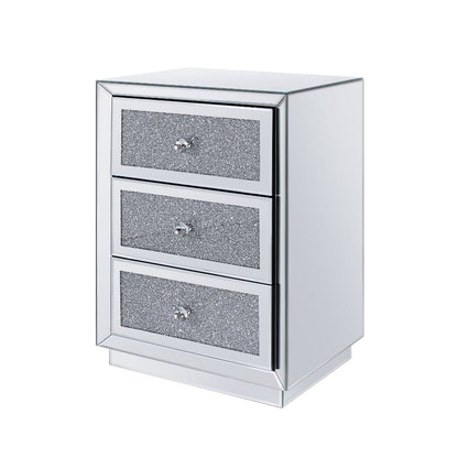 ACME Furniture - Noralie - Accent Table - Mirrored & Faux Diamonds - 97580 view 1