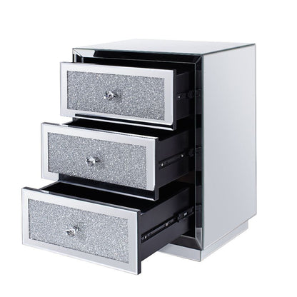 ACME Furniture - Noralie - Accent Table - Mirrored & Faux Diamonds - 97580 view 6