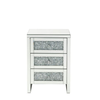 ACME Furniture - Noralie - Accent Table - Mirrored & Faux Diamonds - 97951 view 2